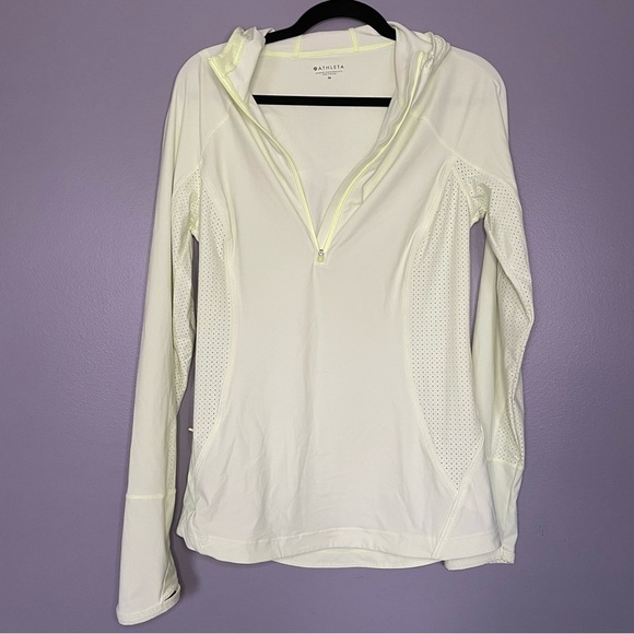 Athleta Pacifica II Hybrid Half Zip jacket, Alluring Yellow SIZE M #531169 - Picture 7 of 16